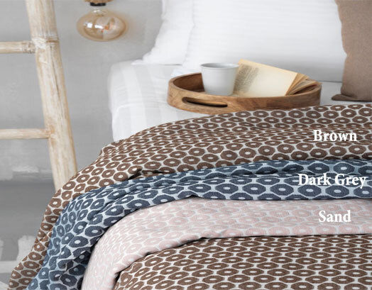 Palamaiki JQ007 Κουβέρτα Πικέ Υπέρδιπλη 240x250εκ. Brown