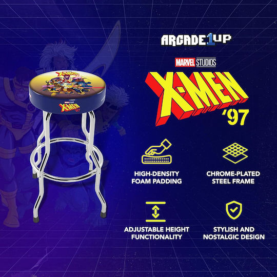 Табуретка Дневна стая Метално Sgabello Regolabile X-men Многоцветен