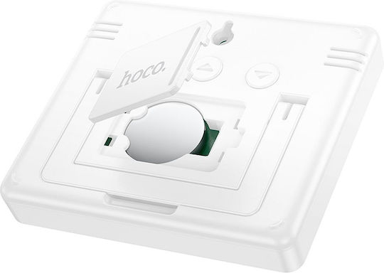 Hoco Масови Дигитален Часовник LCD Пластмасов Бял HOC-647830
