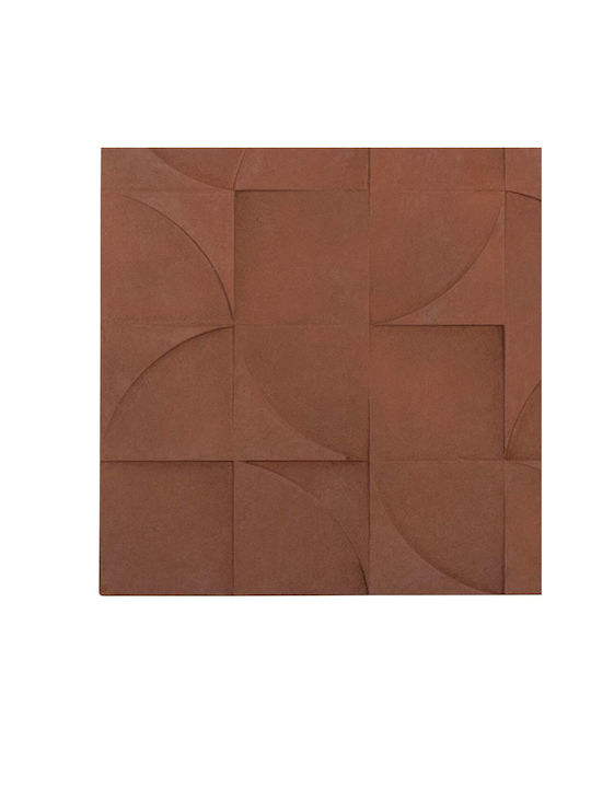 Πινακας Τετραγωνος Fb94524 Mdf Καφε Χρωμα 80x5 Πάχος X80υεκ