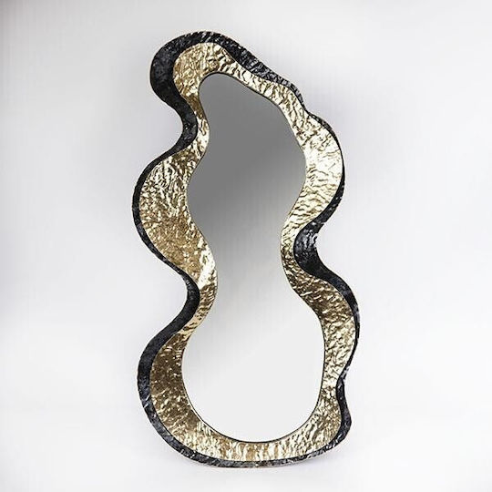 811-70008 Asymmetrischer Wandspiegel Gold 87,5x45cm 811-70008 Asymmetrischer Wandspiegel Gold 87,5x45cm