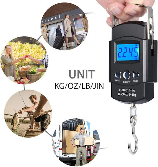Alista Home Ζυγαριά Αποσκευών Μαύρη
