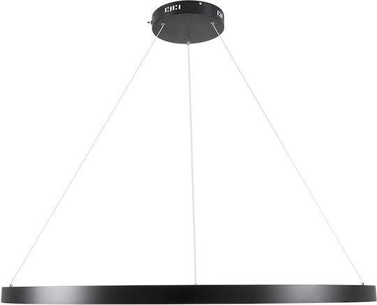 kelvo Nemesis Κρεμαστό Φωτιστικό Μαύρο LED με Ρυθμιζόμενο Λευκό Φως 100x100εκ.