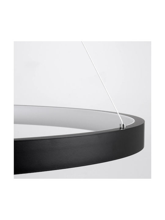 kelvo Nemesis Black LED Pendant Ceiling Light with Adjustable Warm to Cool White Light 100x100cm