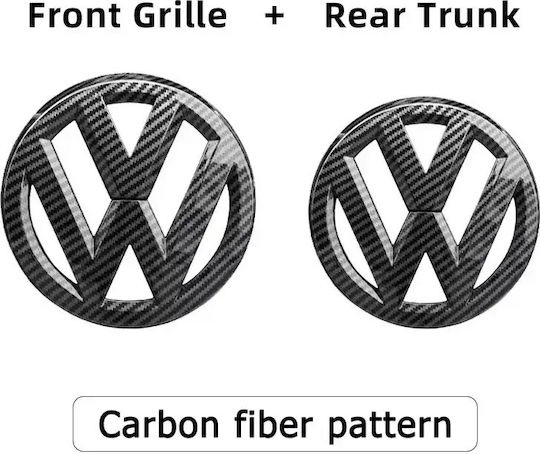 Cover for Volkswagen Golf 6 Mk6 2009-2012 Bonnet Logo Black Matte Aif606