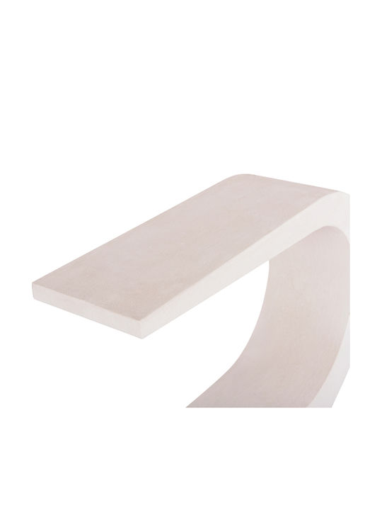 Santorini Wooden Console Table Υπολευκό L110xW30xH70cm