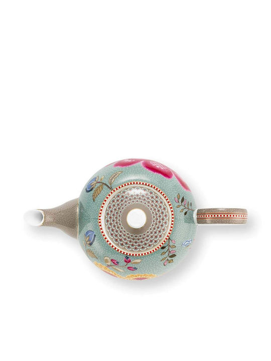 PiP Studio Blooming Tales Fantasy Teapot Ceramic Gray