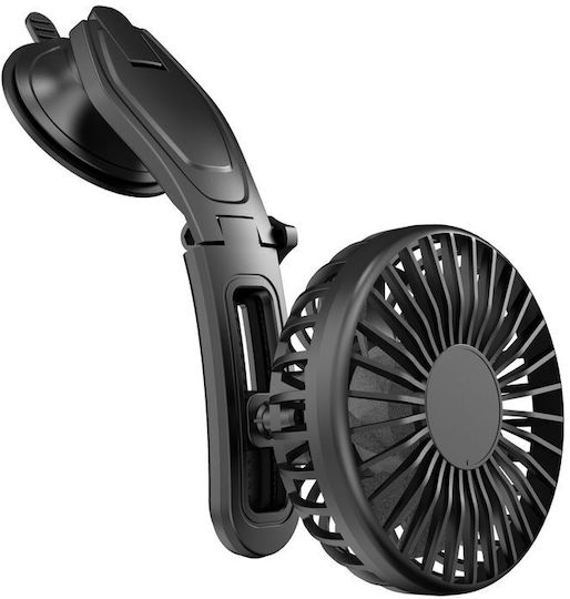 Carpoint 360° Usb Мини Вентилатор За Табло На Автомобил Черен 5v 0570013