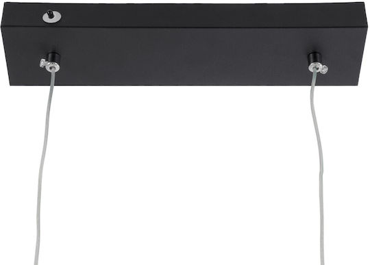 kelvo Linaria Black LED Ceiling Light with Warm to Cool White Light 130x4x25cm