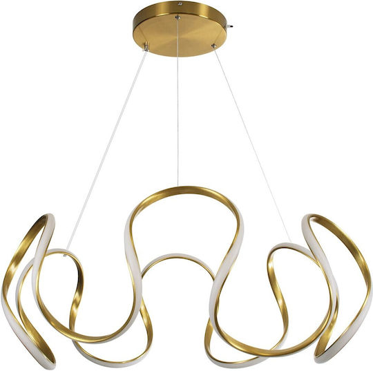 kelvo Tarantula Ceiling Light Gold LED With Adjustable Warm To Cool White Light 78x78x31.5cm
