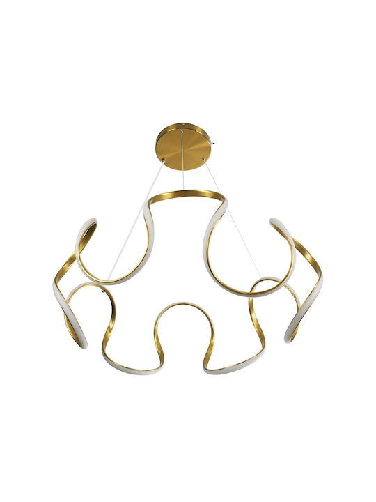 kelvo Tarantula Ceiling Light Gold LED With Adjustable Warm To Cool White Light 78x78x31.5cm
