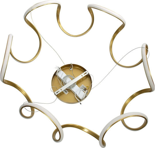 kelvo Tarantula Ceiling Light Gold LED With Adjustable Warm To Cool White Light 78x78x31.5cm