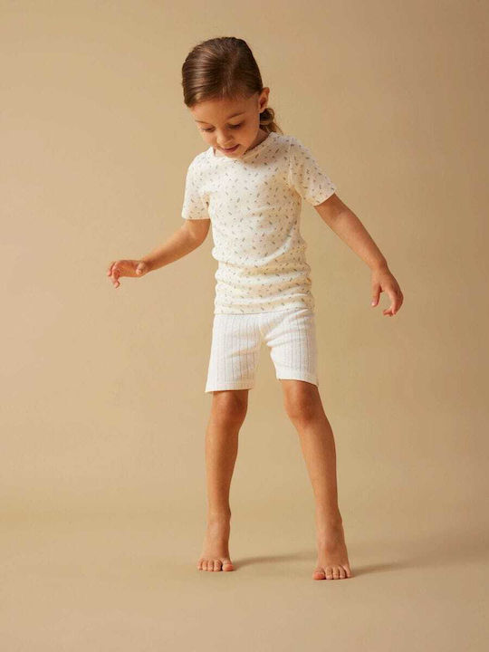 Kids Short-Sleeved Blouse Coconut Milk