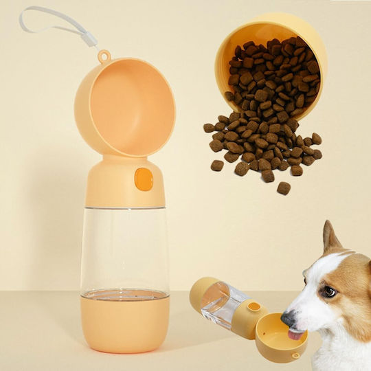 Alista Home Sticlă de Apă din Plastic ABS pentru Câine și Pisică 400ml 25.5cm în Culoare Galbenă