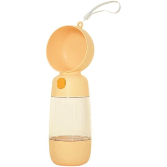Alista Home Sticlă de Apă din Plastic ABS pentru Câine și Pisică 400ml 25.5cm în Culoare Galbenă