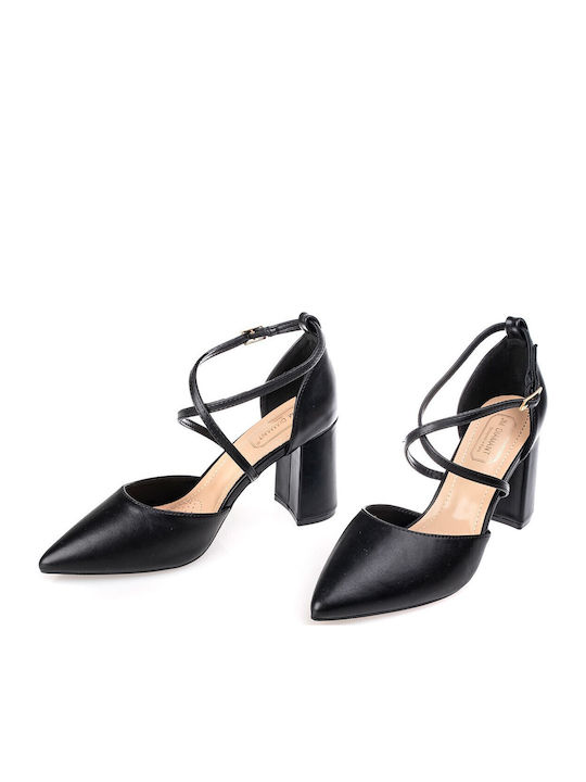 Pumps Mit Riemen & Hochem Absatz In Schwarz