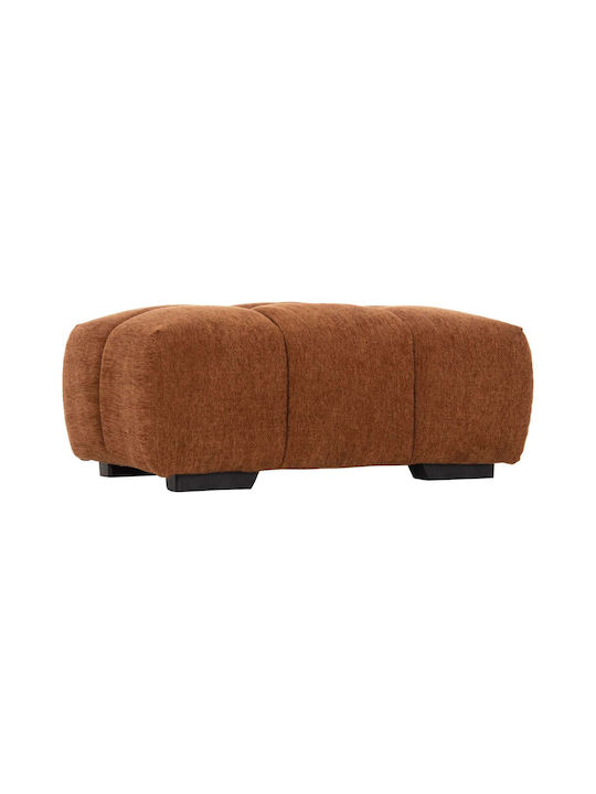 Bankhocker Bezogen Mit Stoff Keramik Rot 100x65x37cm