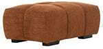 Bankhocker Bezogen Mit Stoff Keramik Rot 100x65x37cm