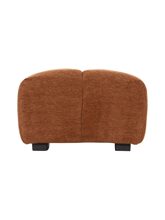 Bankhocker Bezogen Mit Stoff Keramik Rot 100x65x37cm