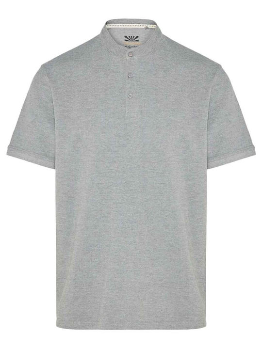 Short Sleeve Melange Blouse