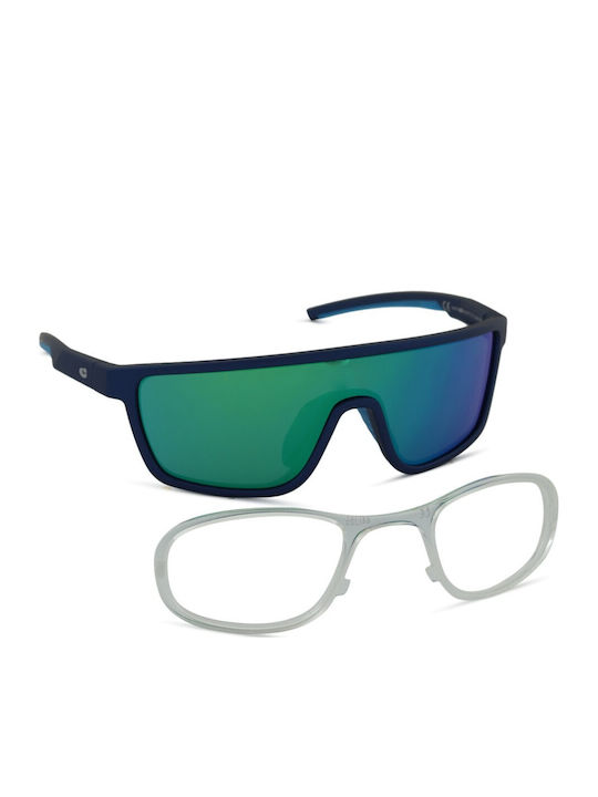 Centrostyle Mask Kids Sunglasses with Blue Mirror Lens
