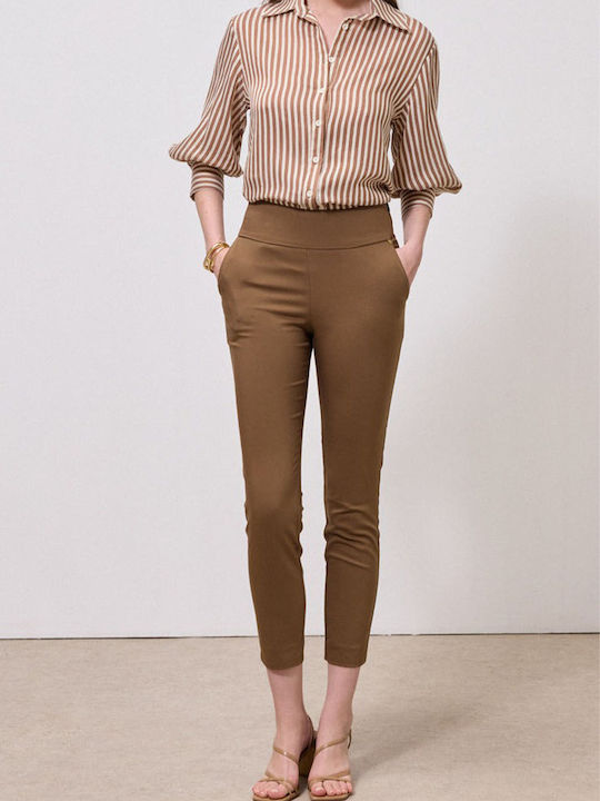 Long Sleeve Women's Shirt Brown