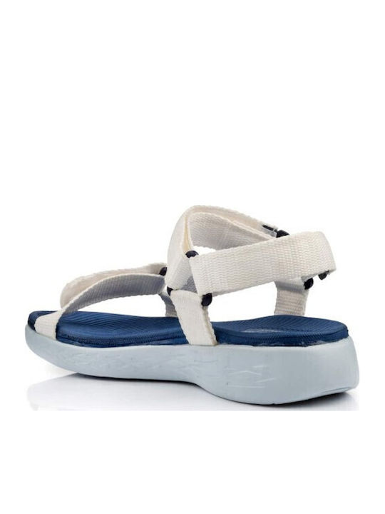 Women's White Flat Sandals