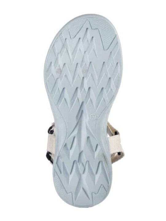 Women's White Flat Sandals