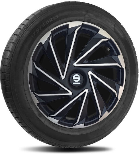 Sparco Σετ Τάσια Αυτοκινήτου Varese 4τμχ 15" Ασημί