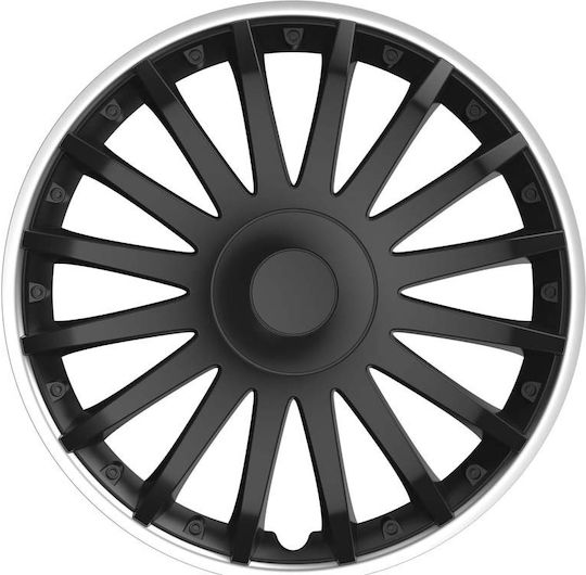 Auto Gs Σετ Τάσια Αυτοκινήτου Crystal 4τμχ 14" Μαύρο