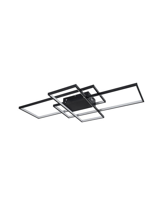 kelvo Quadra Ceiling Light 60cm Black with Integrated LED