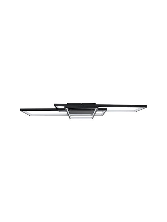 kelvo Quadra Ceiling Light 60cm Black with Integrated LED