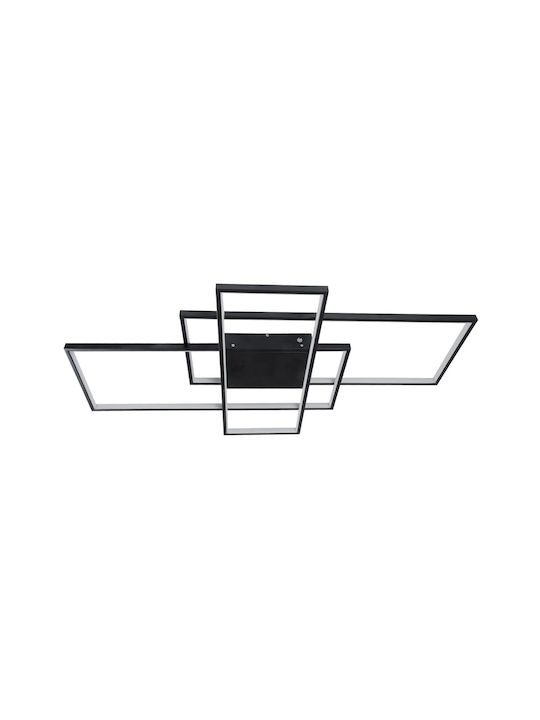 kelvo Quadra Ceiling Light 60cm Black with Integrated LED