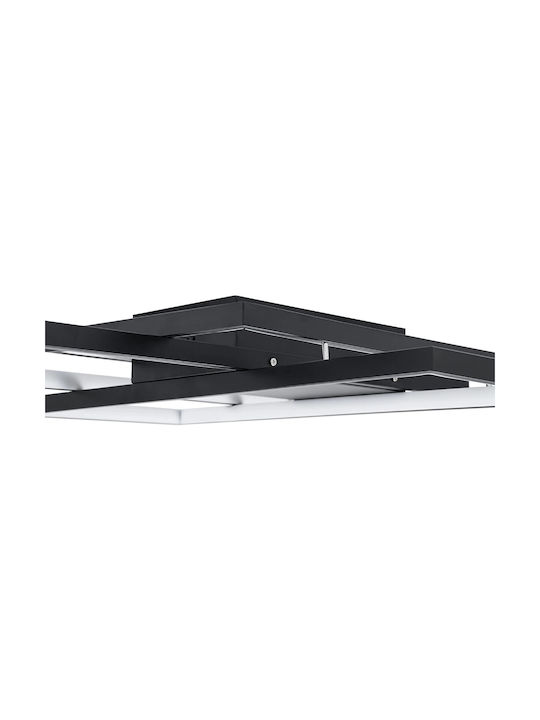 kelvo Quadra Ceiling Light 60cm Black with Integrated LED