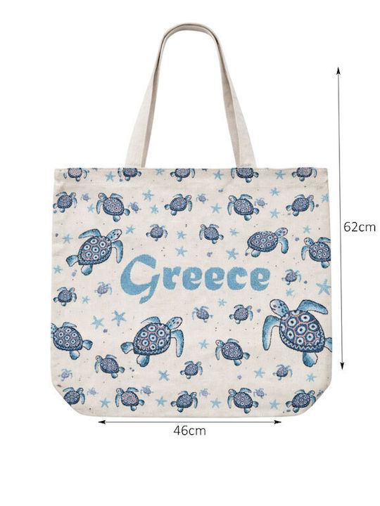 Fabric Beach Bag Light Blue Fabric Beach Bag Light Blue