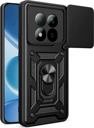 Bodycell Slide Cover Заден Калъф Метален Черен (Redmi Note 15 Pro 5G)