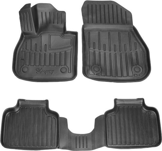Race Action Car Mats Mini Countryman F60 2017-2024 5-Door Rubber Raised Sides Protective Fasteners Passenger Cars 4 Pieces 5032044/st