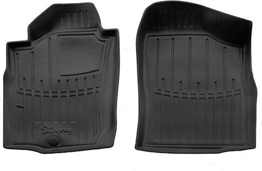 Race Action Car Mats Toyota Land Cruiser Prado J90 1996-2002 3-Door 5-Door Rubber Raised Sides Fasteners Passenger Cars 2 Pieces 5022492/st