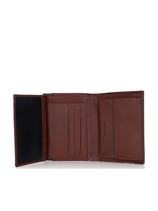 Leather Men's Wallet with RFID Brown