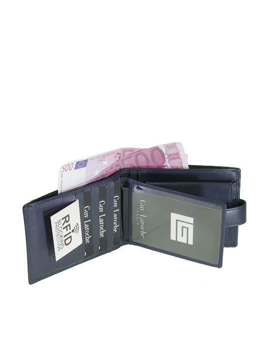 Portofel Bărbătesc din Piele cu RFID Albastru