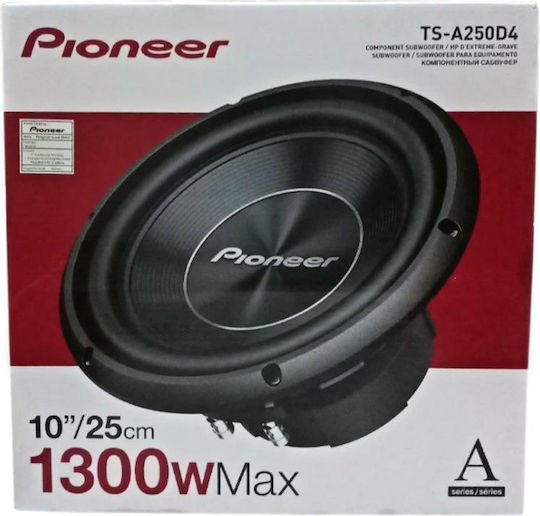 Pioneer TS-A250D4 Subwoofer Αυτοκινήτου 10" 400W RMS