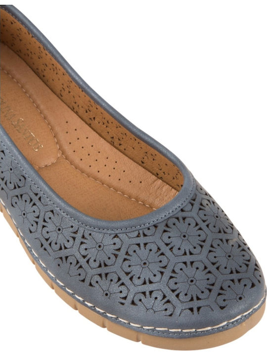 Women's Ballerina Shoes In Blue Colour