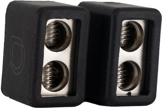 Αντάπτορας Ενισχυτή 10mm²/8ga To 1x6mm²/10ga Brass Core Satin Nickel Plated Auto-connect 720tb1082 Ζευγος