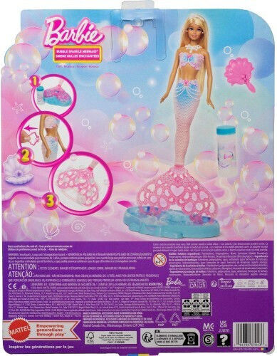 Barbie Bubble Sparkle Mermaid Κούκλα για 4+ Ετών