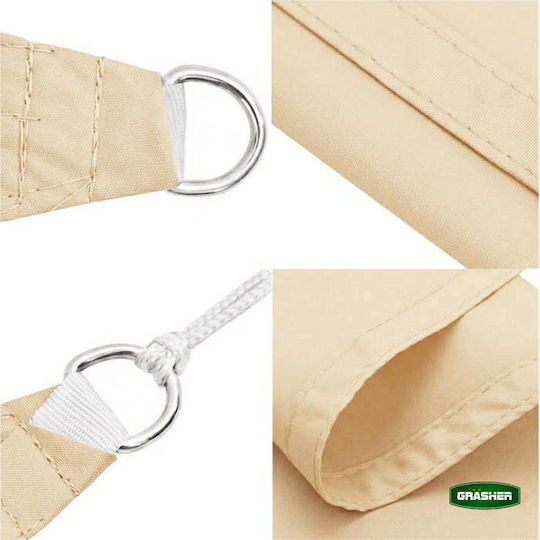 Grasher Square Ecru Shade Sail 3x4m