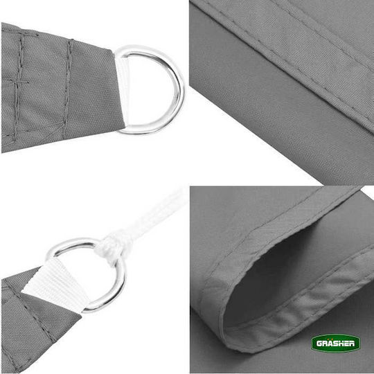 Grasher Square Grey Shade Sail 3x4m Grasher Square Grey Shade Sail 3x4m