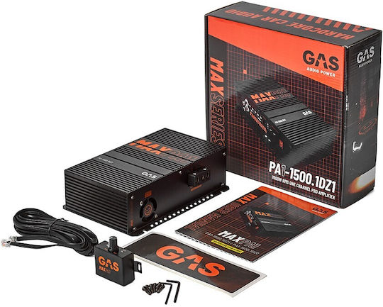 Gas Audio Power Ενισχυτής Αυτοκινήτου One Channel 1 Καναλιού (Κλάση D)