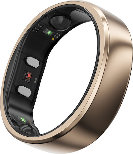 RingConn Gen 2 Air Intelligente Ring 19mm Wasserdicht mit Herzfrequenzsensor Dune Gold