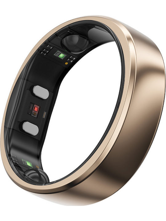 RingConn Gen 2 Air Intelligenter Ring 20.7mm Wasserdicht mit Herzfrequenzsensor Dune Gold