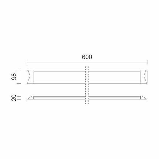 Spot Light Lumină Sub-Cabinet LED 30W Alb Reglabil cu Comutator